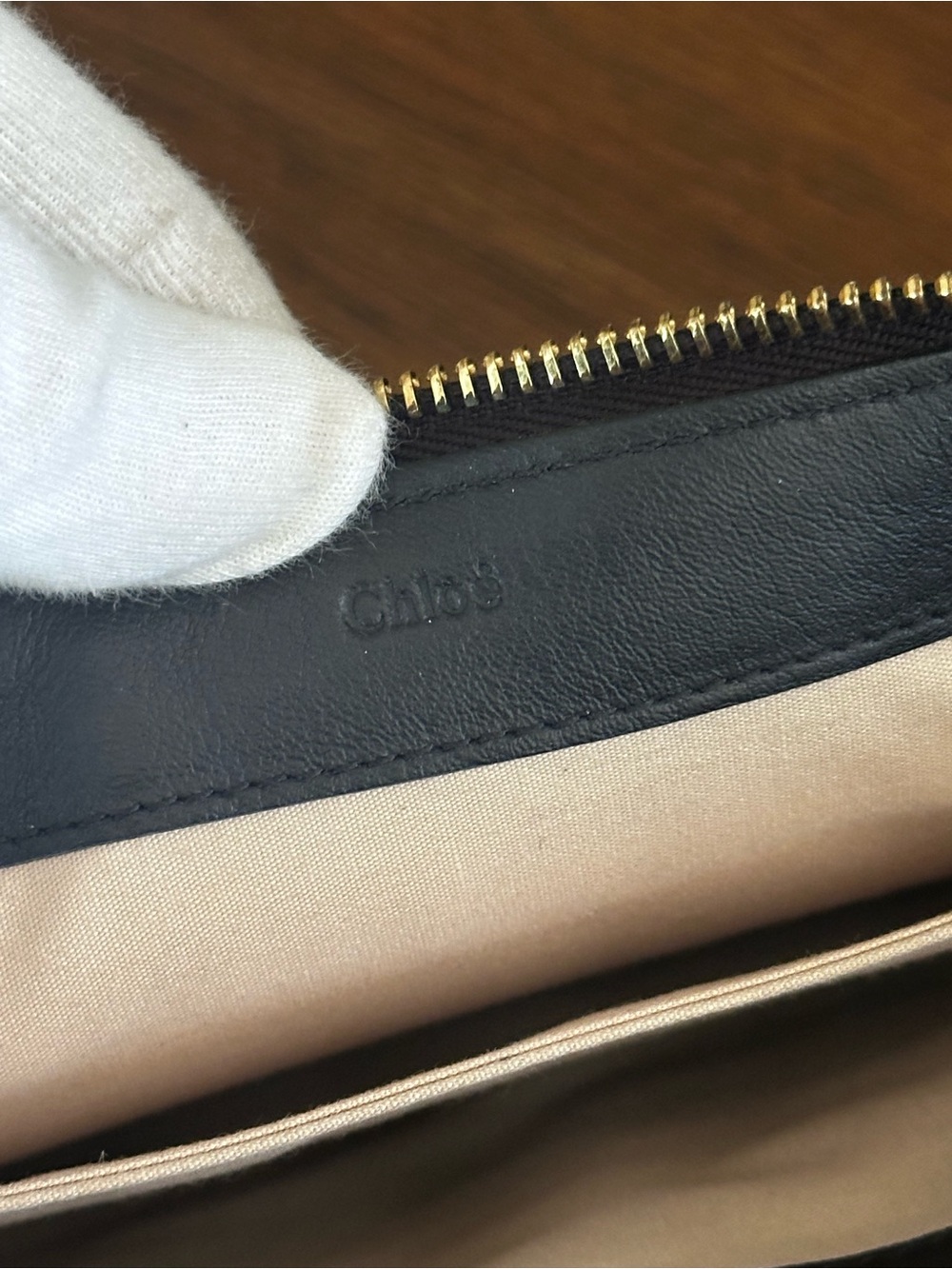 Chloe Vick Leather Zip Pouch Clutch - Picture 9 of 10